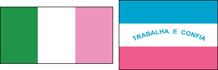 ピンク色の国旗